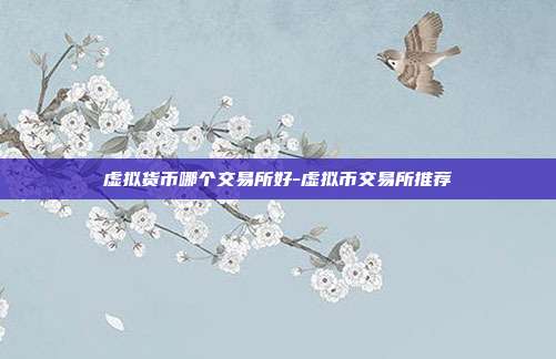 虚拟货币哪个交易所好-虚拟币交易所推荐