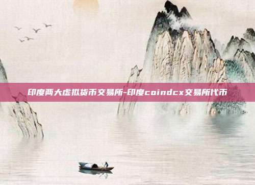 印度两大虚拟货币交易所-印度coindcx交易所代币