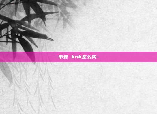 币安 bnb怎么买-