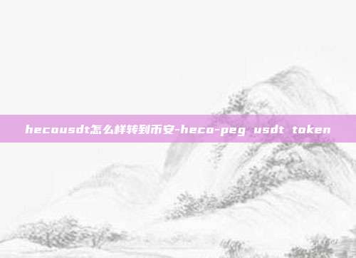 hecousdt怎么样转到币安-heco-peg usdt token