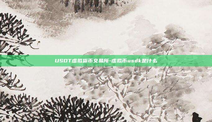 USDT虚拟货币交易所-虚拟币usdk是什么