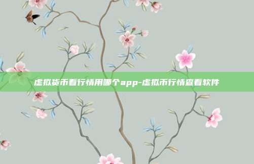 虚拟货币看行情用哪个app-虚拟币行情查看软件