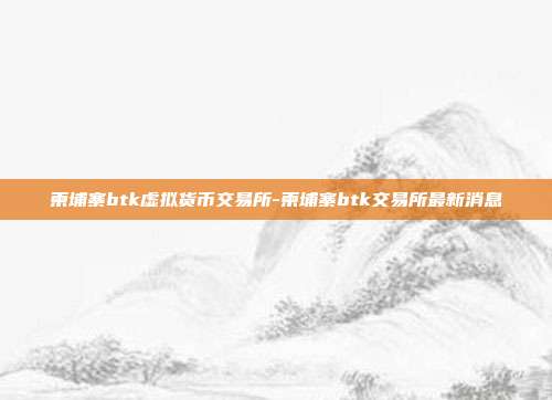 柬埔寨btk虚拟货币交易所-柬埔寨btk交易所最新消息