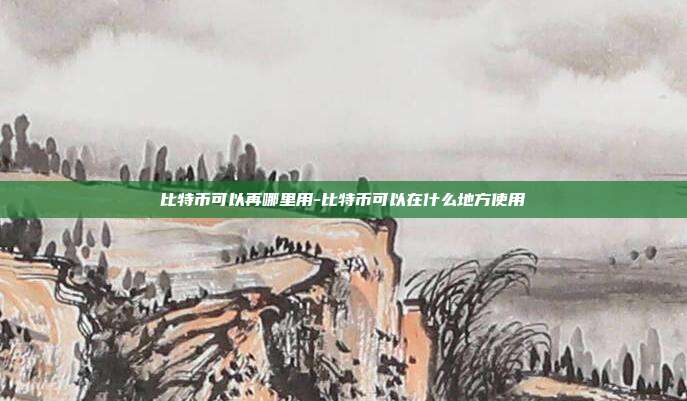 比特币可以再哪里用-比特币可以在什么地方使用