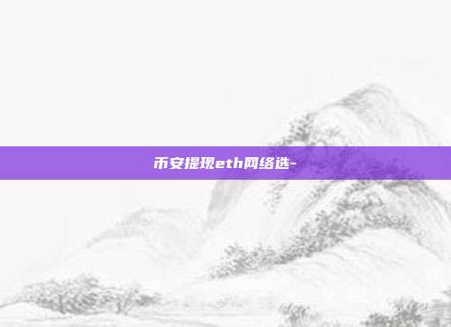 币安提现eth网络选-