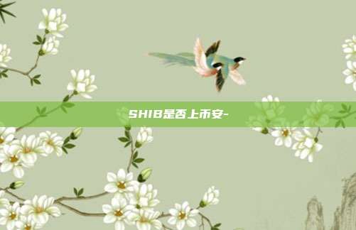 SHIB是否上币安-