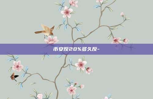 币安反20%多久反-