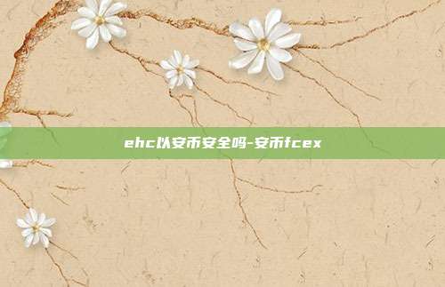 ehc以安币安全吗-安币fcex