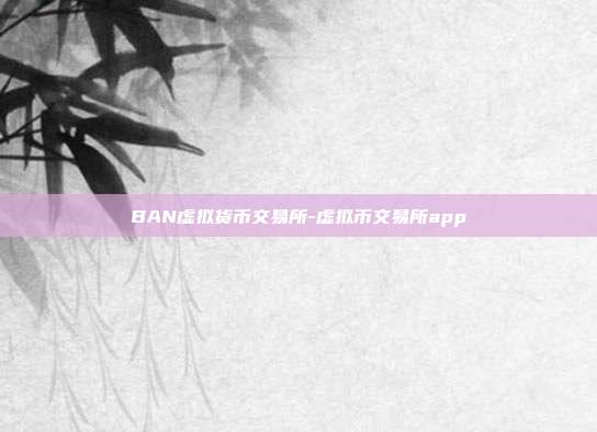 BAN虚拟货币交易所-虚拟币交易所app