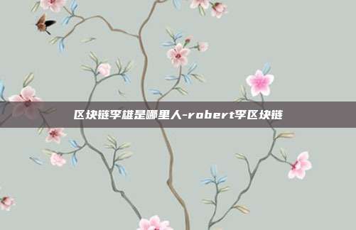 区块链李雄是哪里人-robert李区块链