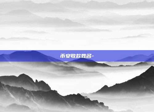 币安收款姓名-