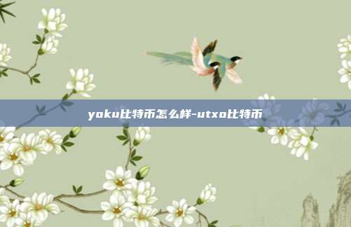 yoku比特币怎么样-utxo比特币